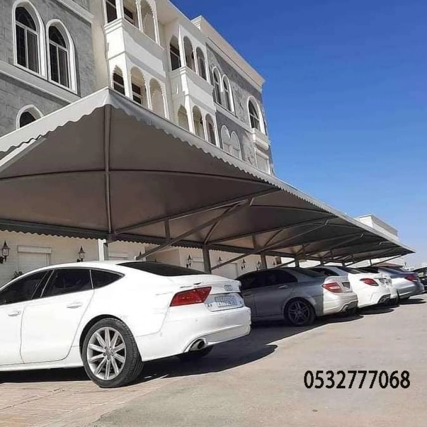 مظلات حدائق المدينة المنورة مظلات سيارات سواتر المدينة